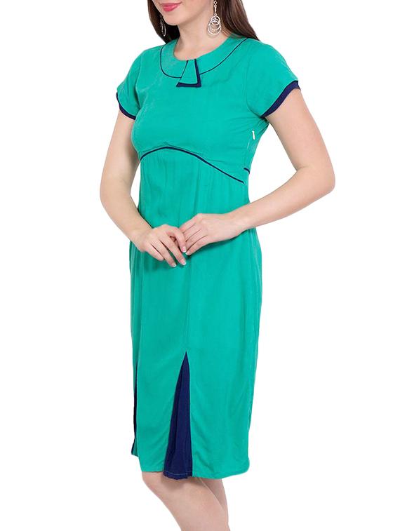 green rayon dress - 13144575 - Zoom Image - 2