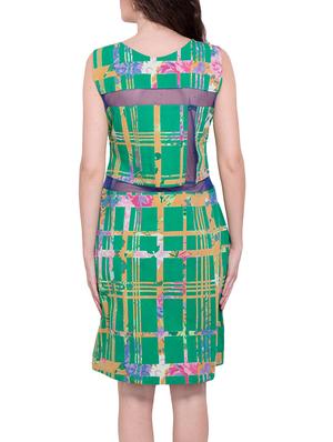 green printed cotton dress - 13144652 - Standard Image - 3