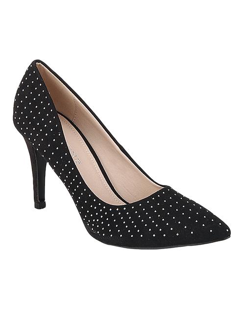 black pu slip on pumps - 13146107 - Very Small Image - 1