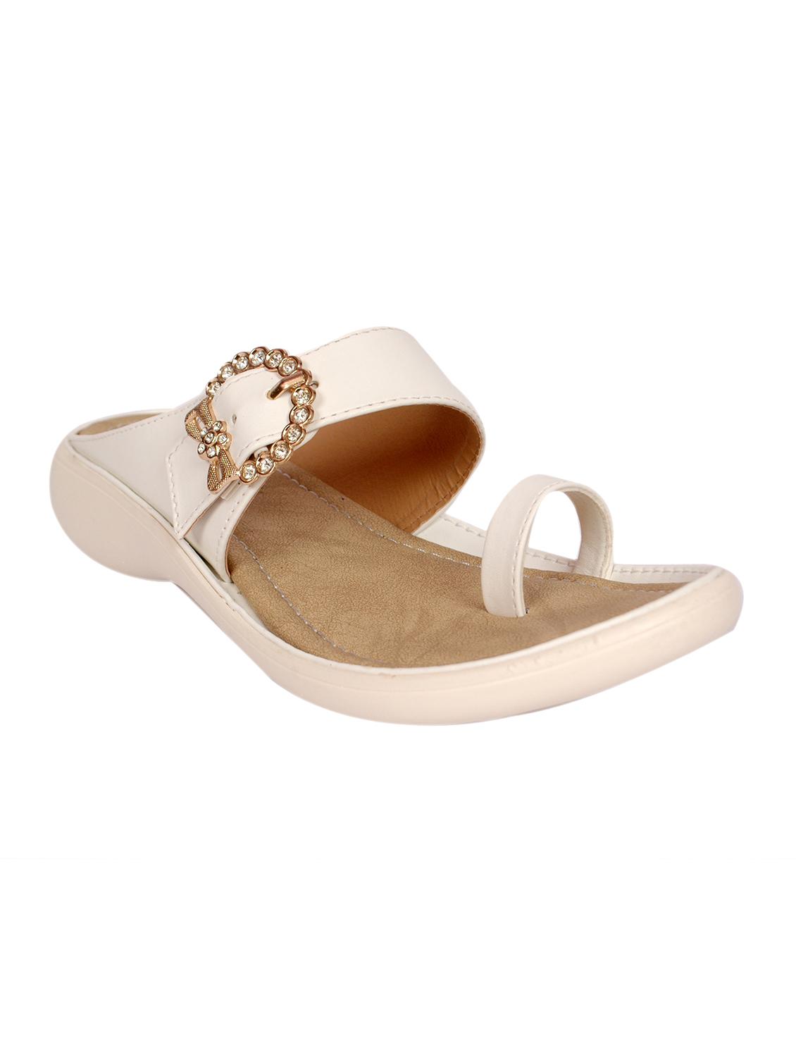 white one toe  sandal