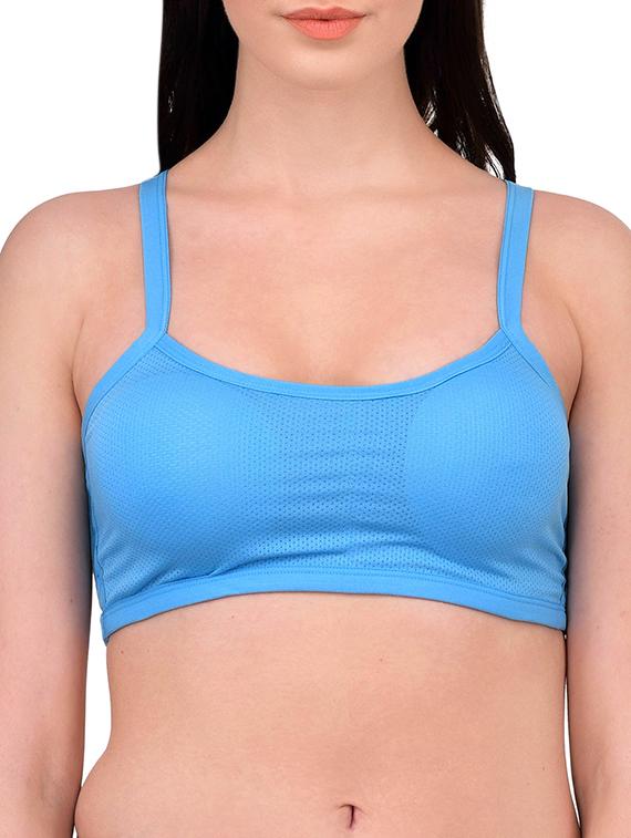 blue polyester bralette - 13147861 - Zoom Image - 1