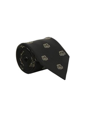 black micro fiber tie, cufflinks and a pocket square - 13148374 - Standard Image - 2