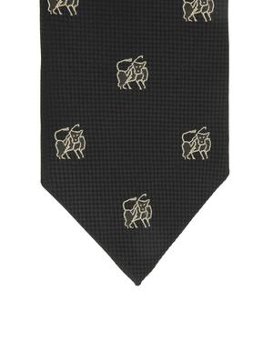 black micro fiber tie, cufflinks and a pocket square - 13148381 - Standard Image - 4