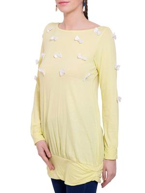 yellow cotton regular top - 13154485 - Standard Image - 2