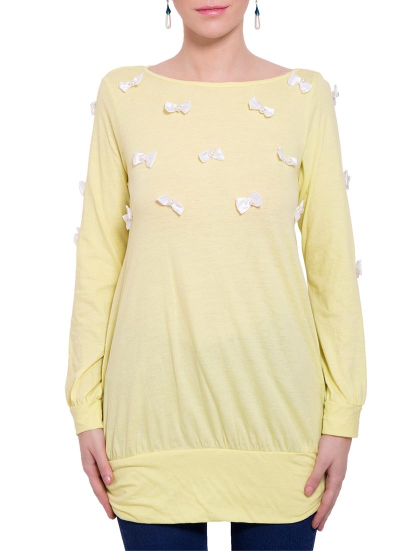 yellow cotton regular top - 13154485 - Zoom Image - 1