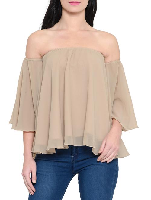 brown polyester regular top - 13155118 - Very Small Image - 1