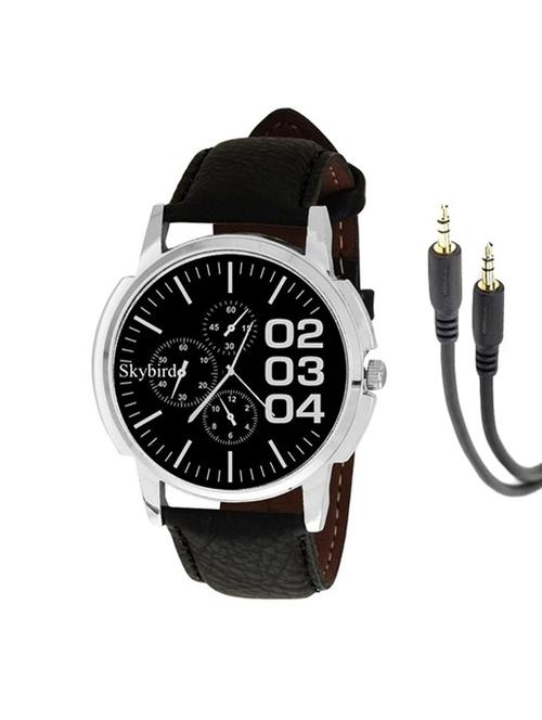 Skybird B0234 Crono Men's Watch With Aux cable - 13155169 - Standard Image - 1