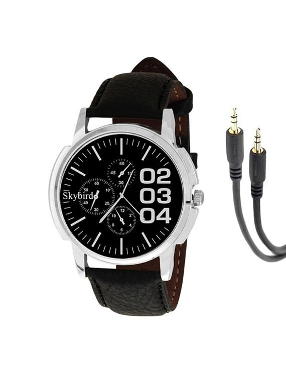 Skybird B0234 Crono Men's Watch With Aux cable - 13155169 - Zoom Image - 1