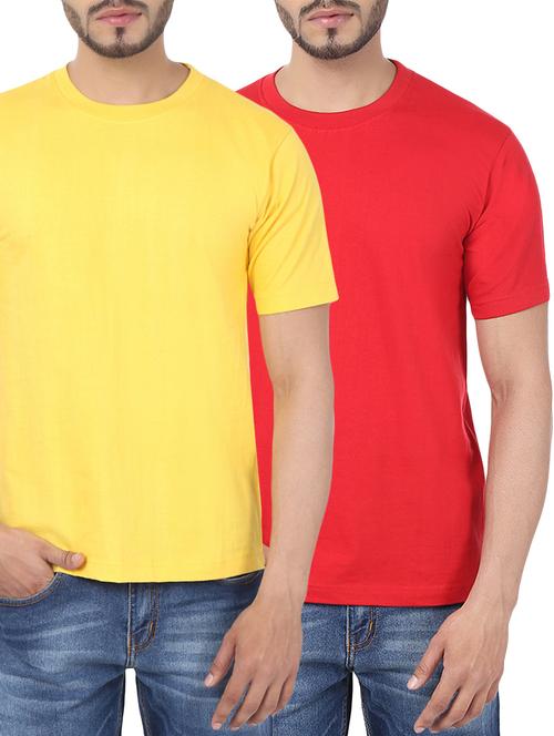 multi colored set of 2 cotton t-shirt - 13155451 - Standard Image - 1