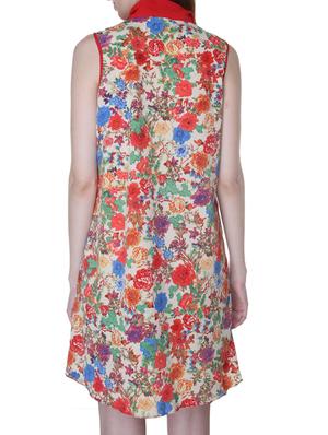 multicolored malai crepe georgette floral print dress - 1315755 - Standard Image - 3