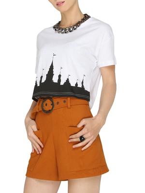 white cotton crop top - 13158378 - Standard Image - 2