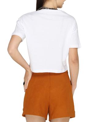 white cotton crop top - 13158378 - Standard Image - 3