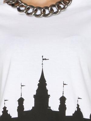 white cotton crop top - 13158378 - Standard Image - 4