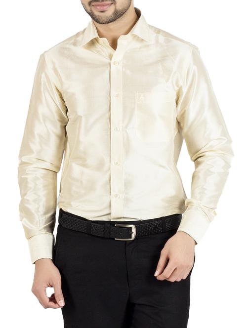 white solid casual shirt - 13158667 - Standard Image - 1