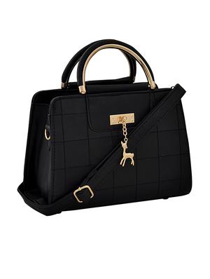 black leatherette handbag - 13158907 - Standard Image - 5