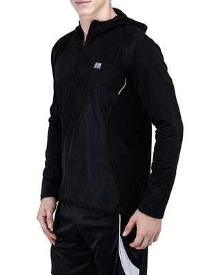 solid black polyester t-shirt - 13159040 - Standard Image - 2