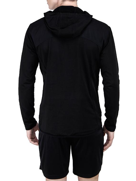 solid black polyester t-shirt - 13159040 - Zoom Image - 3