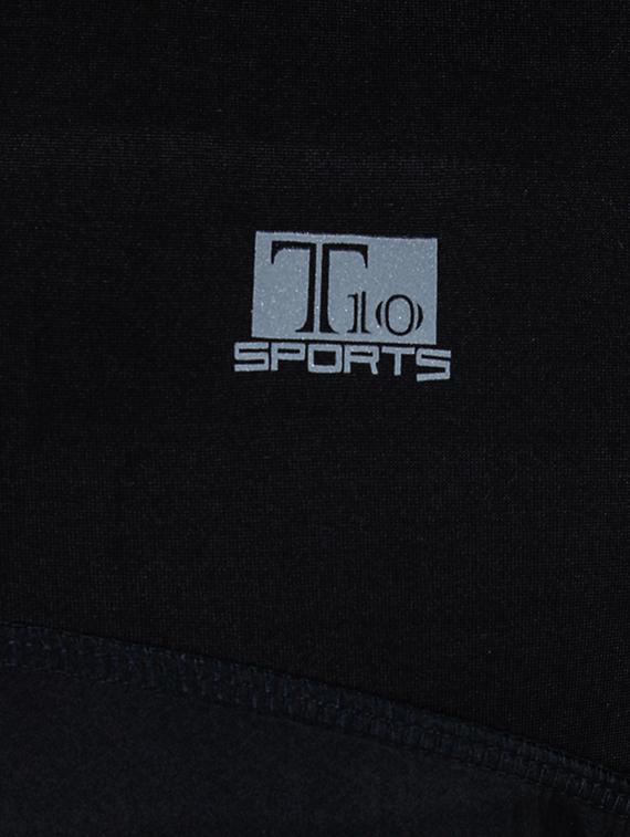 solid black polyester t-shirt - 13159040 - Zoom Image - 4