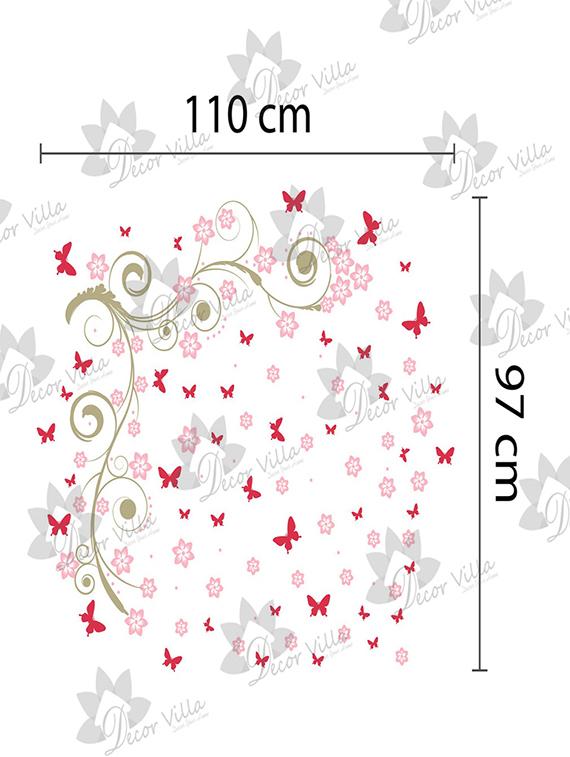 wall sticker (butterflies,wall covering area 43 x 38 inch) - 13165015 - Zoom Image - 2