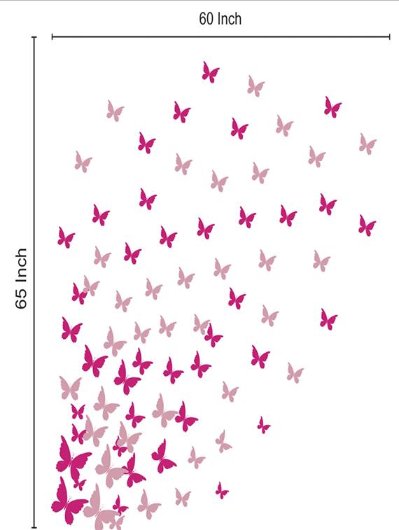 wall sticker (butterfly,wall covering area 60 x 65 inch) - 13165089 - Zoom Image - 2