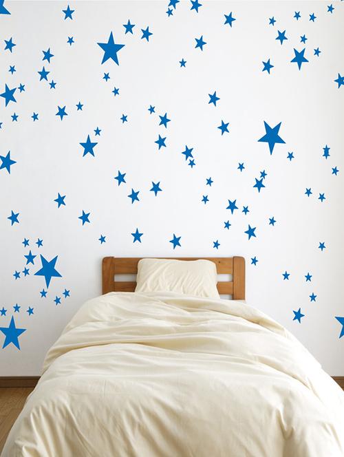 wall sticker (blue stars,wall covering area 18 x 14 inch) - 13165149 - Standard Image - 1