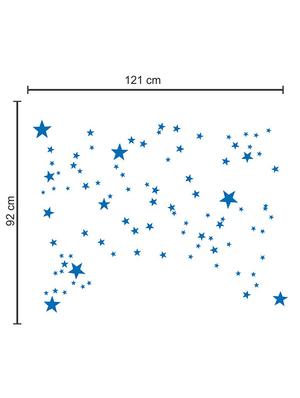 wall sticker (blue stars,wall covering area 18 x 14 inch) - 13165149 - Standard Image - 2