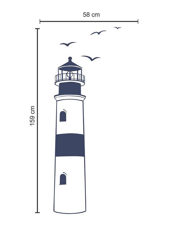 wall sticker (tower,wall covering area 8 x 24 inch) - 13165162 - Zoom Image - 2