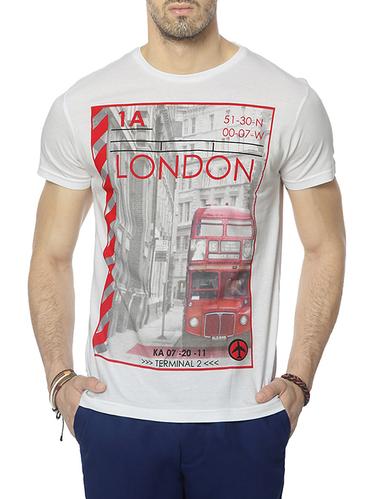 white cotton printed t-shirt - 13165660 - Very Small Image - 1