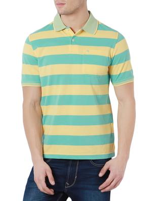yellow cotton striped t-shirt - 13165734 - Standard Image - 1
