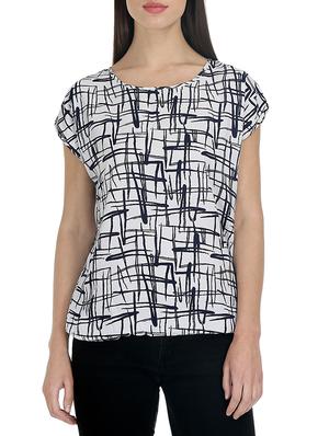 multi colored crepe regular top - 13168351 - Standard Image - 5