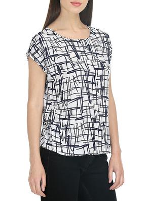 multi colored crepe regular top - 13168351 - Standard Image - 6