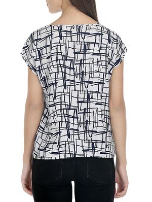 multi colored crepe regular top - 13168351 - Standard Image - 7