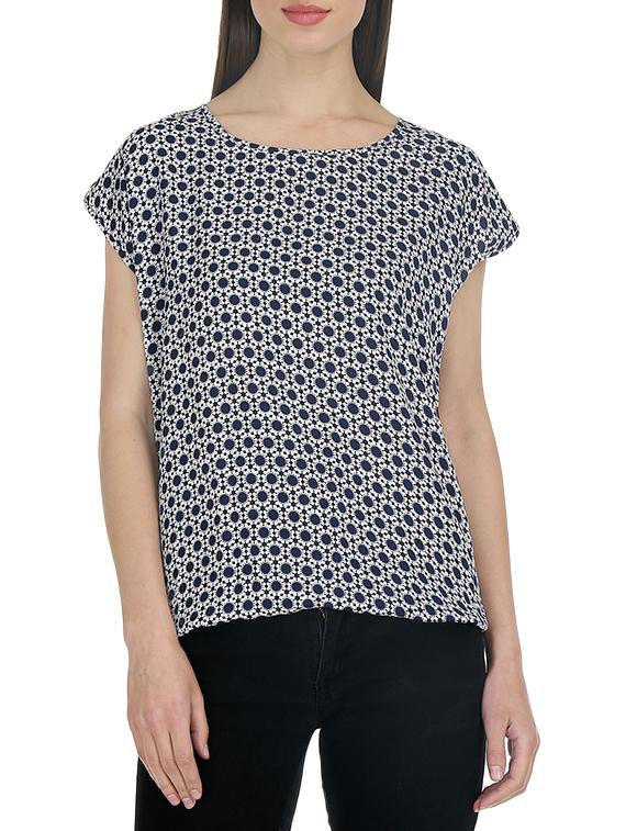multi colored crepe regular top - 13168351 - Zoom Image - 2