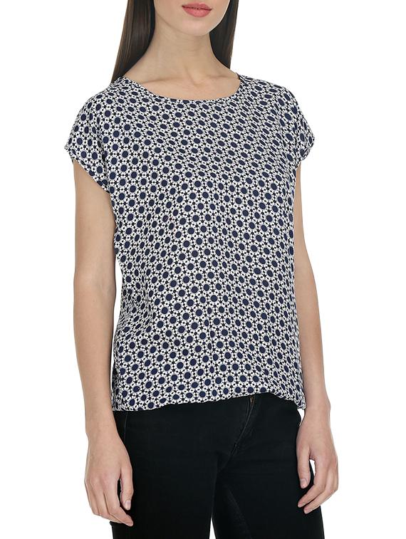 multi colored crepe regular top - 13168351 - Zoom Image - 3