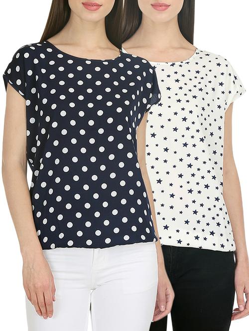 set of 2 elasticated hem top - 13168358 - Standard Image - 1