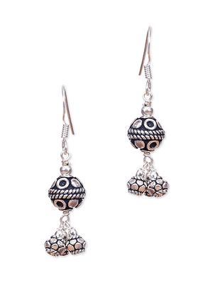 sterling silver bead drop earrings - 1316944 - Standard Image - 2