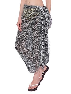 black printed sarong - 13172128 - Standard Image - 2