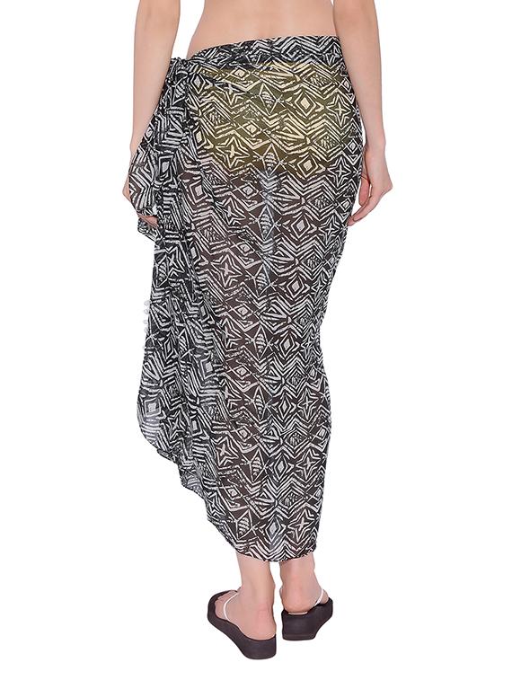 black printed sarong - 13172128 - Zoom Image - 3