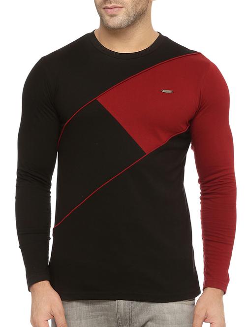 color block cotton t-shirt - 13177491 - Standard Image - 1