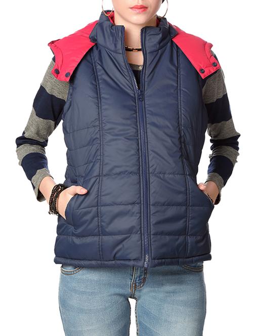 navy blue quilted jacket - 13179267 - Very Small Image - 1