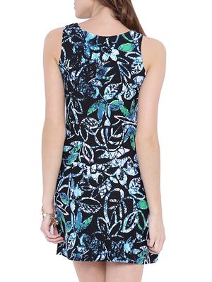 black printed viscose dress - 13181851 - Standard Image - 3