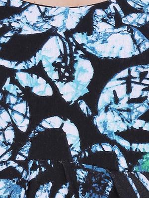 black printed viscose dress - 13181851 - Standard Image - 4