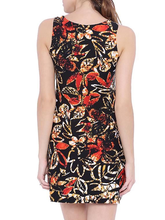 black printed viscose dress - 13181852 - Zoom Image - 3