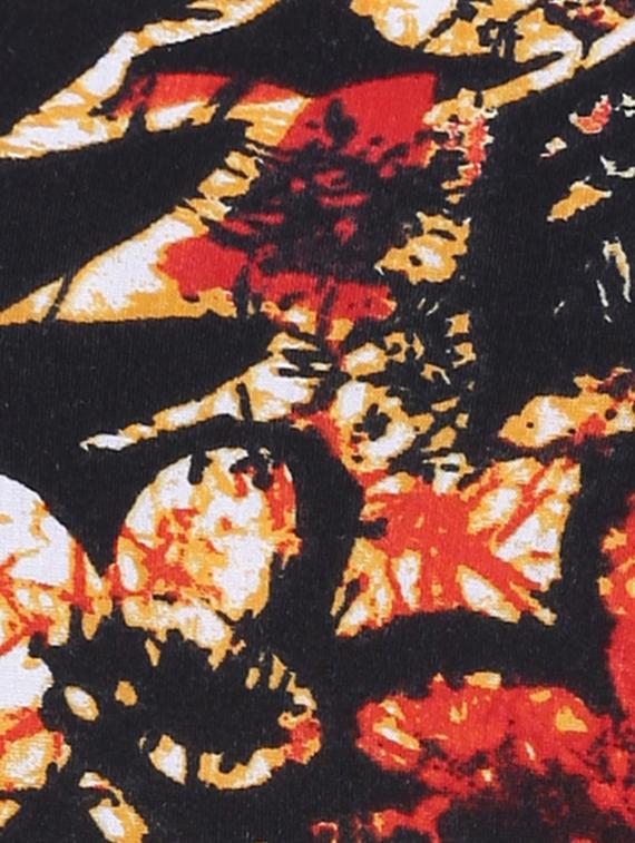 black printed viscose dress - 13181852 - Zoom Image - 4