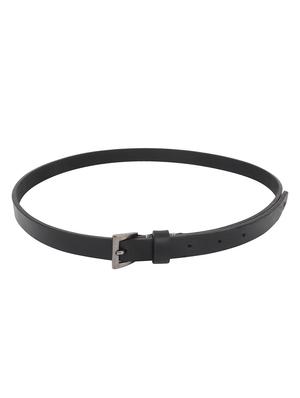 aditi wasan genuine leather black elegant matte black belt - 13182998 - Standard Image - 3