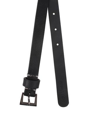 aditi wasan genuine leather black elegant matte black belt - 13182998 - Standard Image - 4