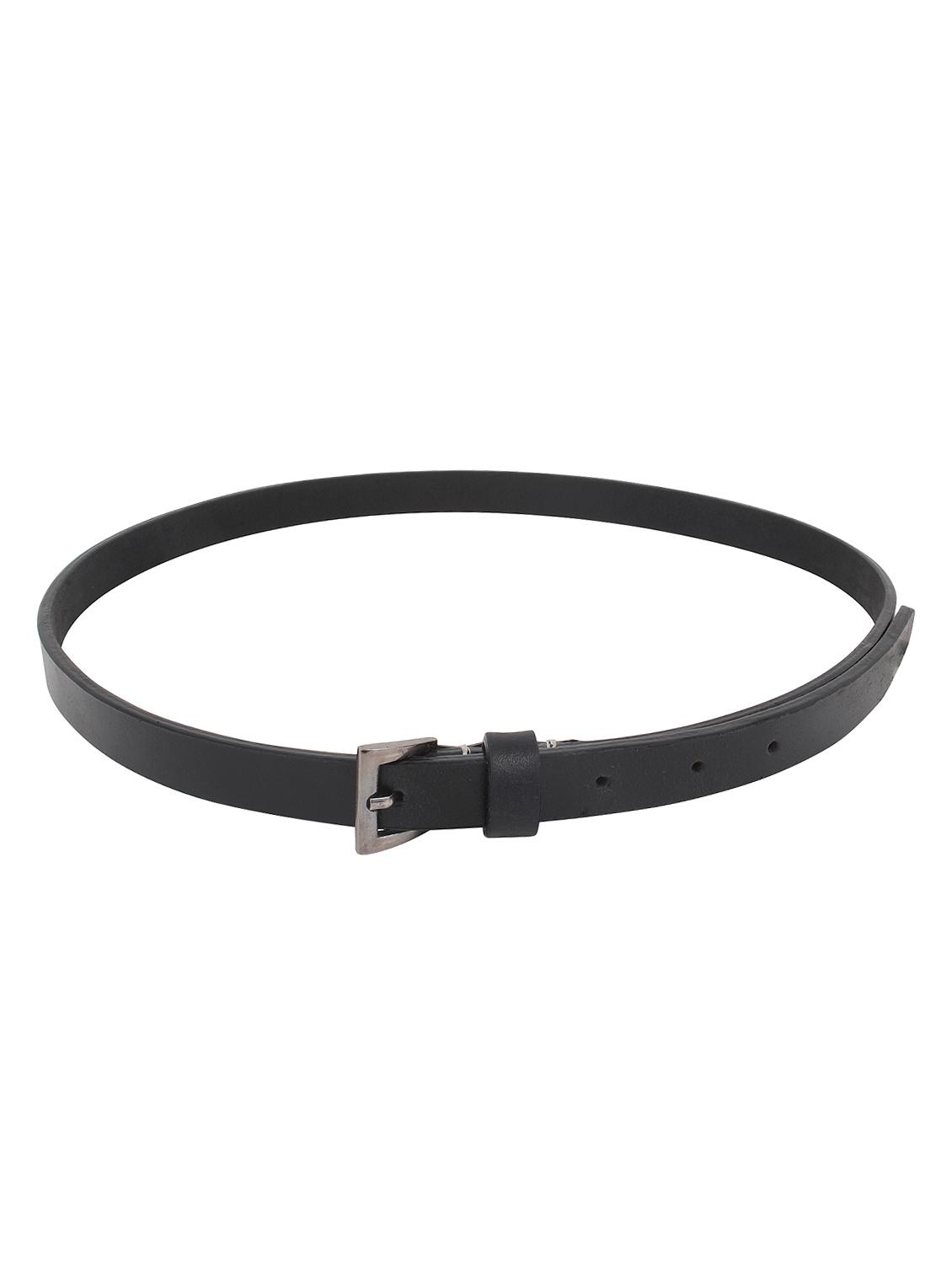 aditi wasan genuine leather black elegant matte black belt - 13182998 - Zoom Image - 3