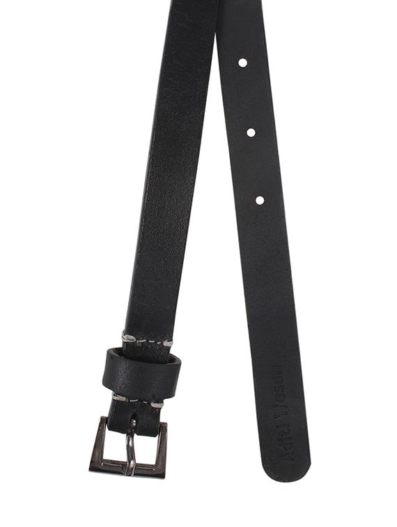 aditi wasan genuine leather black elegant matte black belt - 13182998 - Zoom Image - 4