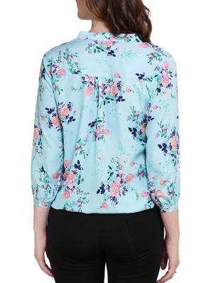 floral print blouson top - 13183448 - Standard Image - 3