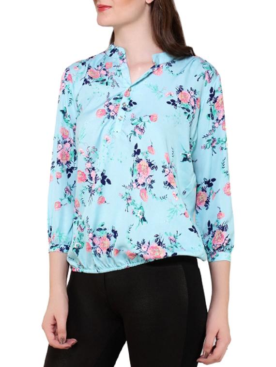 floral print blouson top - 13183448 - Zoom Image - 2